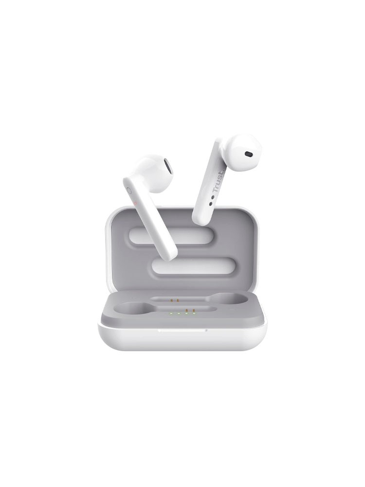 ყურსასმენი: Trust Primo Touch Bluetooth Wireless Earphones White - 23783