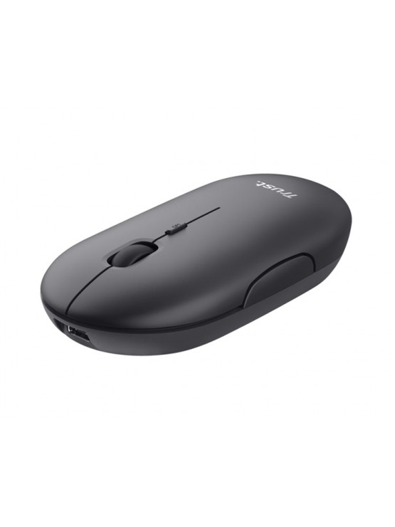 მაუსი: Trust Puck Rechargeable Wireless Ultra-Thin Mouse Black - 24059