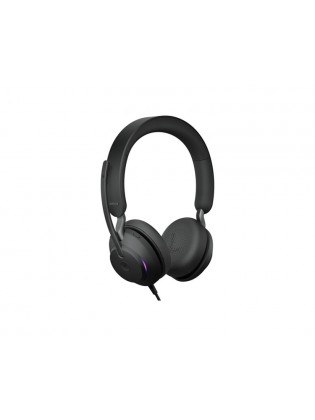 ყურსასმენი: Jabra Evolve2 40 SE USB-C/A MS Stereo On-Ear Headset Black - 24189-999-799