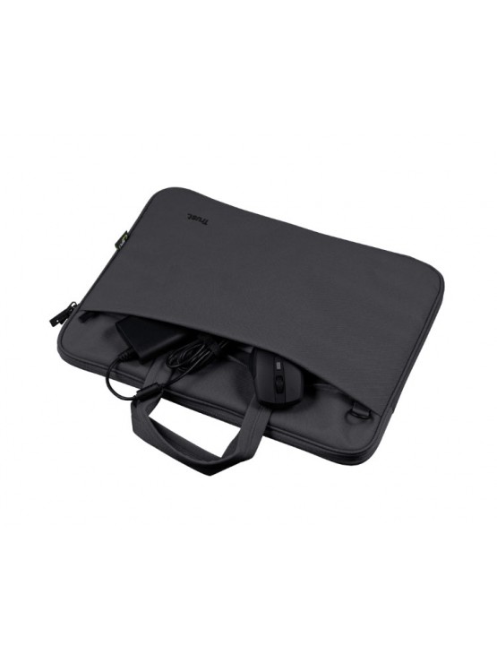ნოუთბუქის ჩანთა: Trust Bologna Eco-friendly Slim Laptop Bag 16" Black - 24447