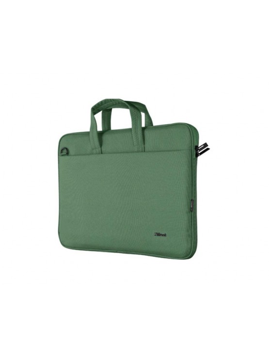 ნოუთბუქის ჩანთა: Trust Bologna Eco-friendly Slim Laptop Bag 16" Green - 24450