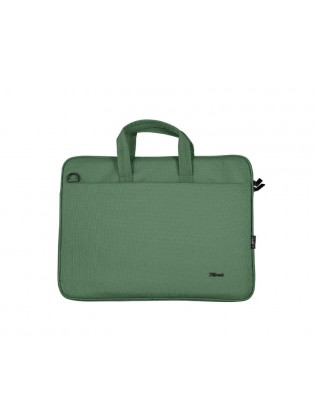 ნოუთბუქის ჩანთა: Trust Bologna Eco-friendly Slim Laptop Bag 16" Green - 24450