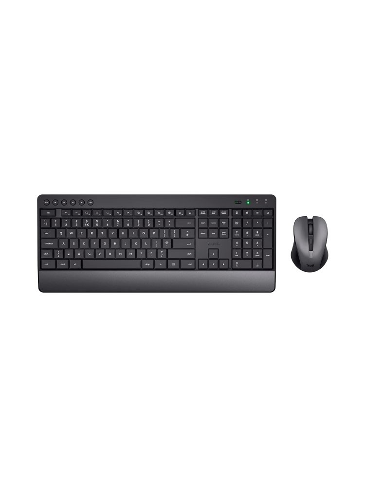 კლავიატურა-მაუსი: Trust Trezo Comfort Wireless Keyboard & Mouse Set - 24529