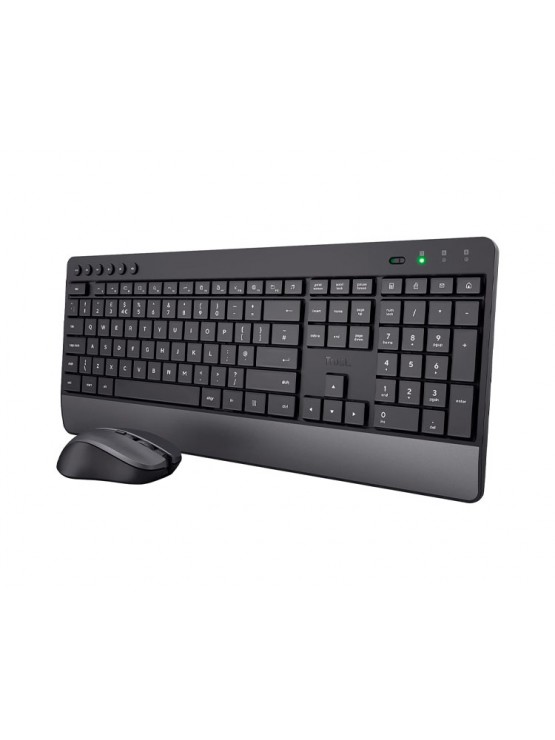 კლავიატურა-მაუსი: Trust Trezo Comfort Wireless Keyboard & Mouse Set - 24529