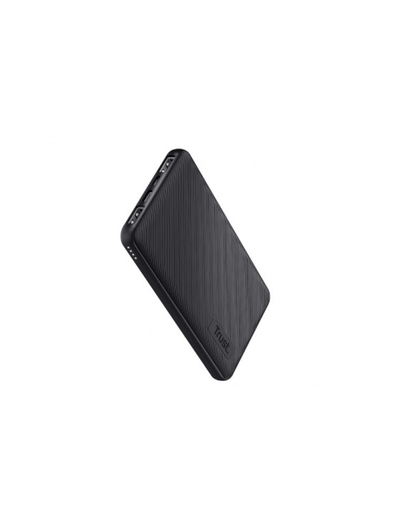 დამტენი: Trust Primo Ultra-Thin 10.000 mAh Powerbank Black - 24678