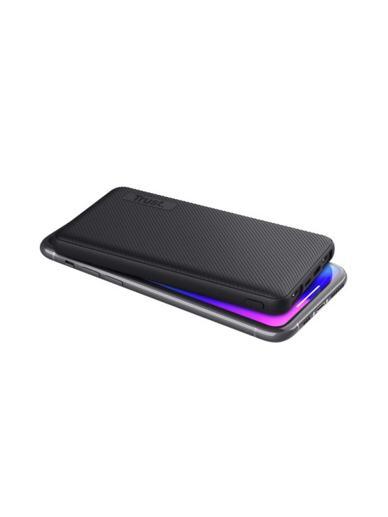 დამტენი: Trust Primo Ultra-Thin 10.000 mAh Powerbank Black - 24678