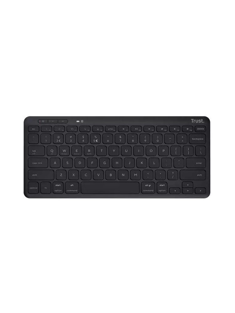 ყურსასმენი: Trust Lyra Compact Wireless Keyboard Black - 24707