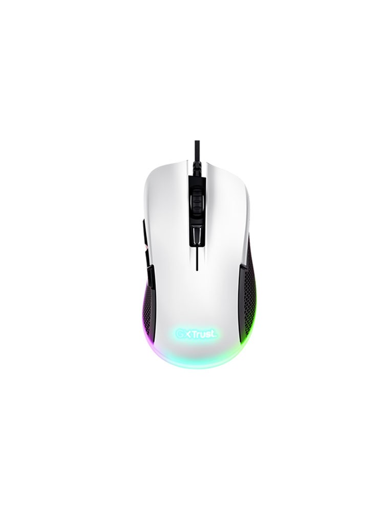 მაუსი: Trust GXT 922 Ybar Illuminated Gaming Mouse White - 24730