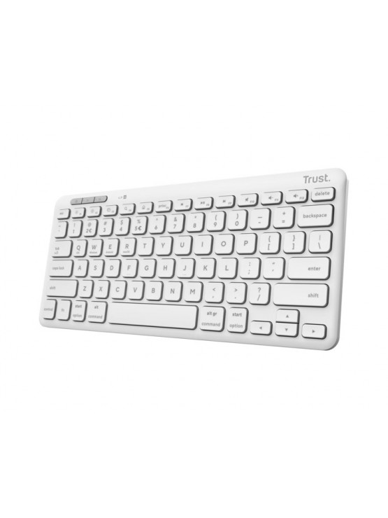 კლავიატურა: Trust Lyra Compact Wireless Keyboard White - 25097