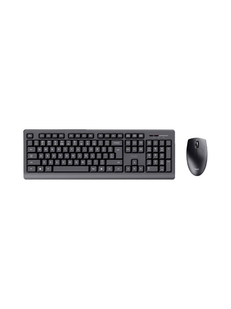 კლავიატურა-მაუსი: Trust Primo Keyboard & Mouse Set Black - 25347