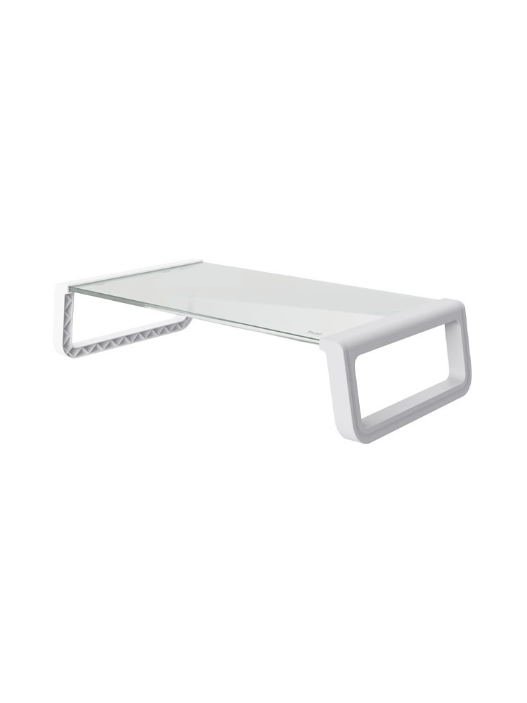 მონიტორის სადგამი: Trust Monta Tempered glass Monitor Stand White - 25351