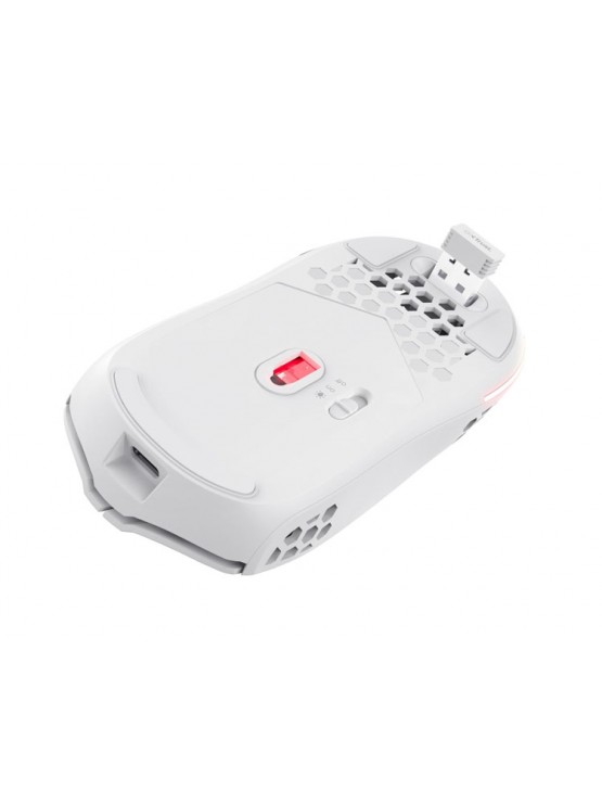 მაუსი: Trust GXT 929W Helox Ultra-lightweight Wireless Gaming Mouse White - 25390