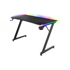 გეიმერული მაგიდა: Trust GXT 710 Luminus Pro RGB Gaming Desk Black - 25419
