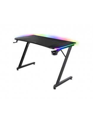 გეიმერული მაგიდა: Trust GXT 710 Luminus Pro RGB Gaming Desk Black - 25419