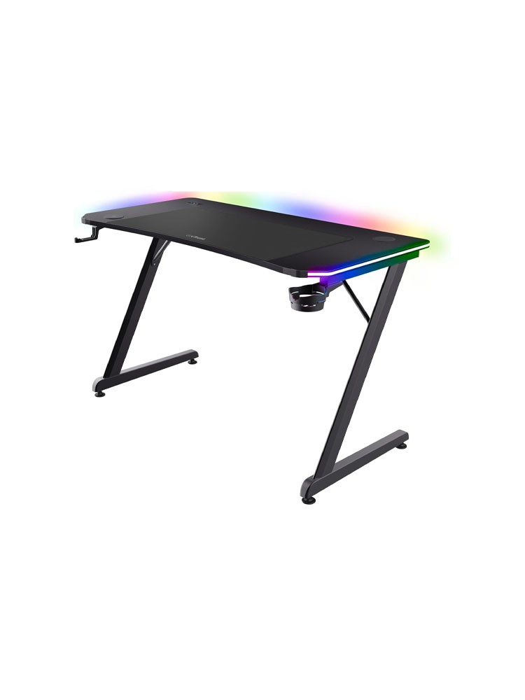 გეიმერული მაგიდა: Trust GXT 710 Luminus Pro RGB Gaming Desk Black - 25419