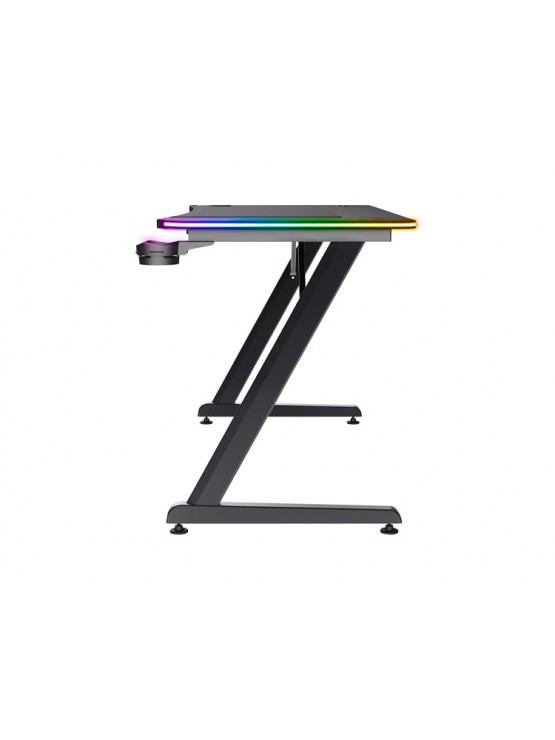 გეიმერული მაგიდა: Trust GXT 710 Luminus Pro RGB Gaming Desk Black - 25419