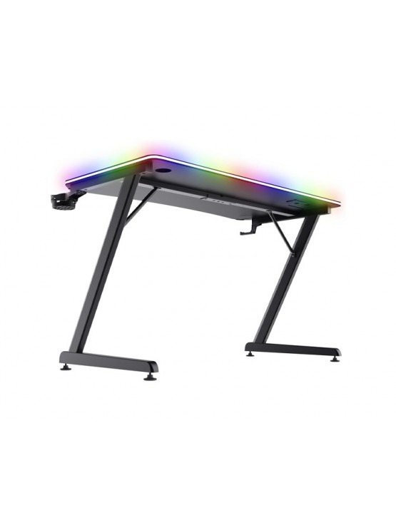 გეიმერული მაგიდა: Trust GXT 710 Luminus Pro RGB Gaming Desk Black - 25419