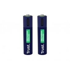 ელემენტი: Trust 2-pack USB-C Rechargeable AAA Batteries - 25585