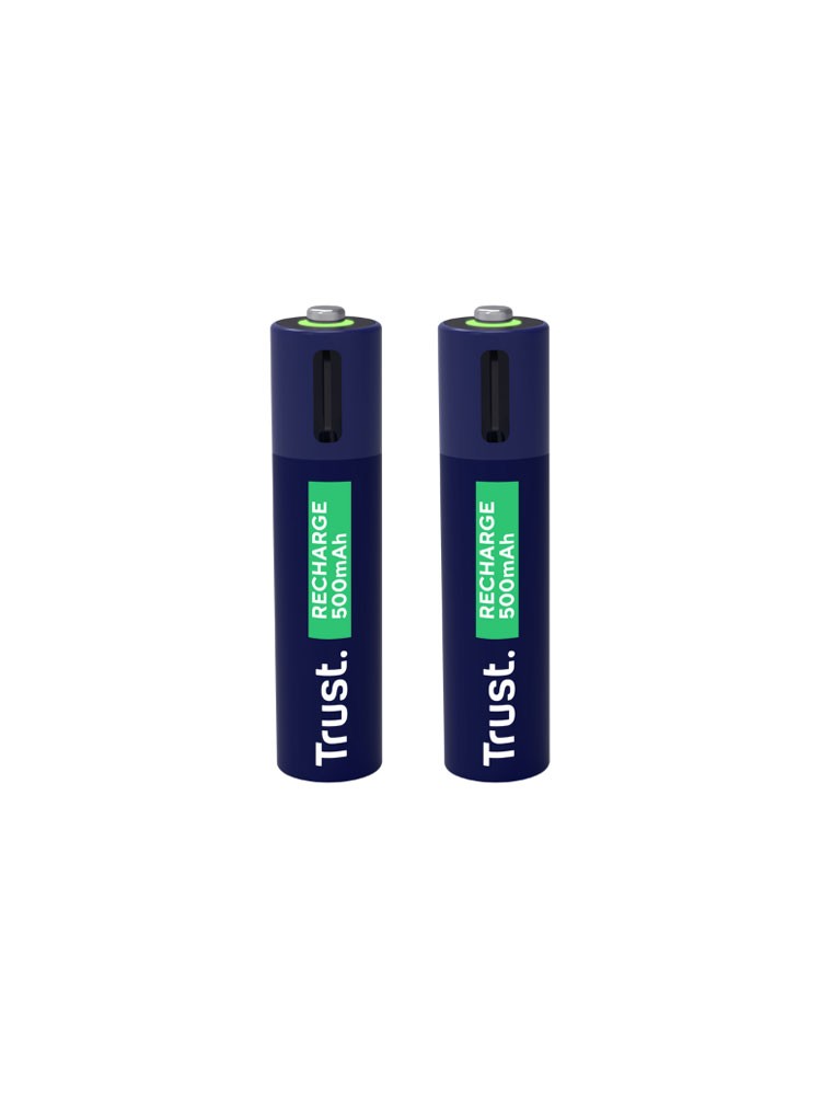ელემენტი: Trust 2-pack USB-C Rechargeable AAA Batteries - 25585