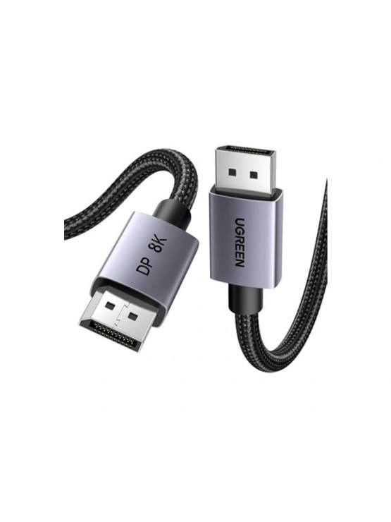 კაბელი: UGREEN DP120 8K/60Hz DisplayPort Cable 2m Black/Grey - 25905
