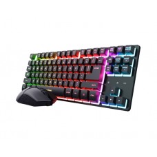კლავიატურა-მაუსი: Trust GXT 832 Thado Wireless TKL Keyboard & Mouse Combo Black - 25982