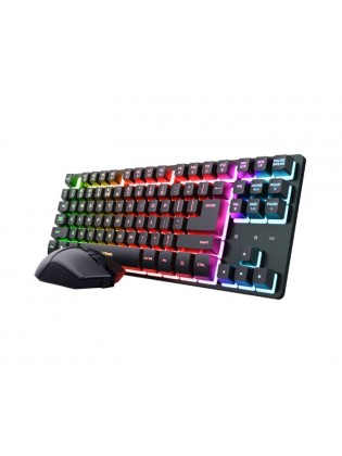კლავიატურა-მაუსი: Trust GXT 832 Thado Wireless TKL Keyboard & Mouse Combo Black - 25982
