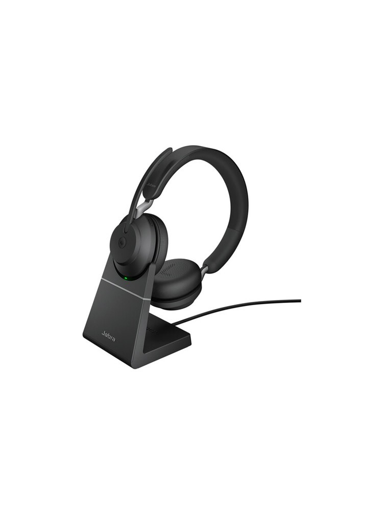 ყურსასმენი: Jabra Evolve2 65 Stereo Wireless Headset with Stand Black - 26599-999-989