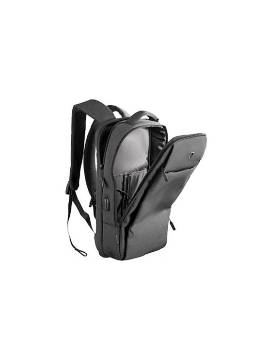 ნოუთბუქის ჩანთა: 2E Backpack Melange 16" Black - 2E-BPN9266BK