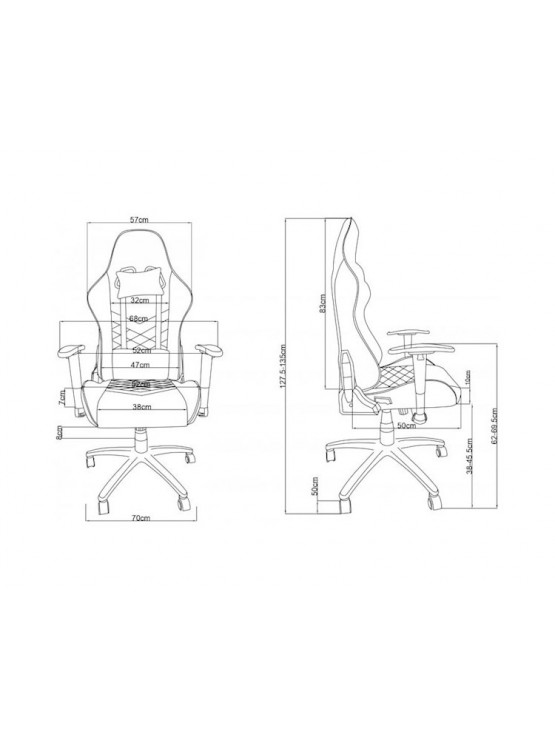 გეიმერული სავარძელი: 2E GAMING Chair BUSHIDO Black - 2E-GC-BUS-BK