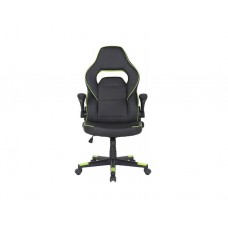 გეიმერული სავარძელი: 2E Gaming Chair Hebi Black/Green - 2E-GC-HEB-BK