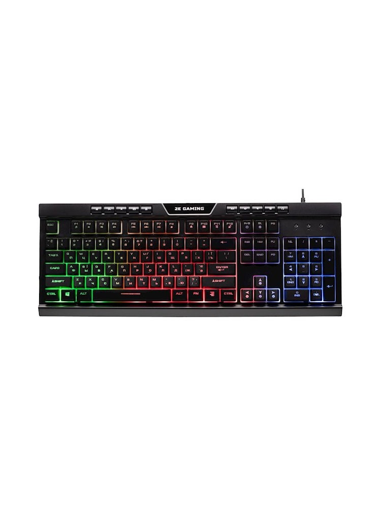 კლავიატურა: 2E GAMING KEYBOARD KG300 LED BLACK - 2E-KG300UB