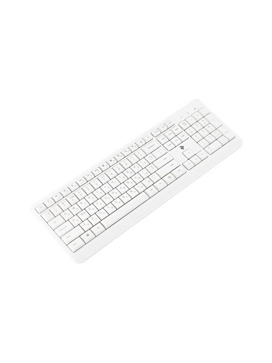 კლავიატურა: 2Е KS220 Wireless Keyboard USB White - 2E-KS220WW