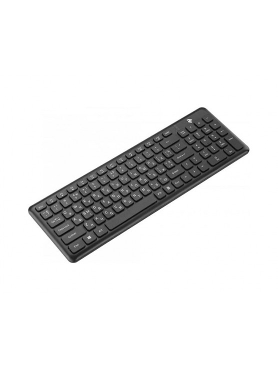 კლავიატურა: 2E KS230WB Wireless Keyboard USB Black - 2E-KS230WB