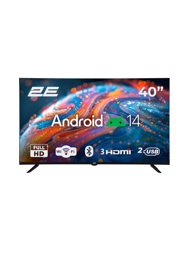 ტელევიზორი: 2E 40A07B 40" FHD Smart TV Wi-Fi Black - 2E-40A07B