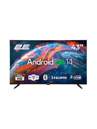 ტელევიზორი: 2E 43A07B 43" FHD Smart TV Wi-Fi Black - 2E-43A07B