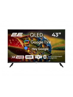 ტელევიზორი: 2E 43A77Q 43" 4K UHD Smart TV HDR Wi-Fi Black - 2E-43A77Q