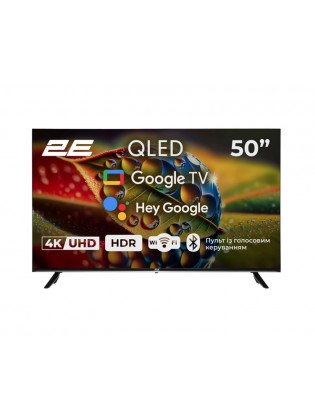 ტელევიზორი: 2E 50A77Q 50" 4K UHD Smart TV HDR Wi-Fi Black - 2E-50A77Q