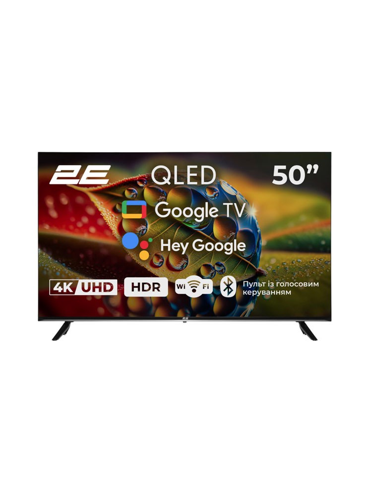 ტელევიზორი: 2E 50A77Q 50" 4K UHD Smart TV HDR Wi-Fi Black - 2E-50A77Q