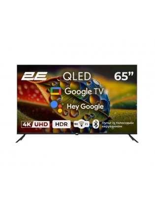 ტელევიზორი: 2E 65A77Q 65" 4K UHD Smart TV HDR Wi-Fi Black - 2E-65A77Q