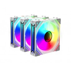 ქულერი: 2E Gaming Air Cool ACF120MW-ARGB 3x120mm 2000rpm White - 2E-ACF120MW-ARGB
