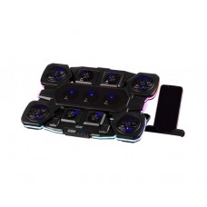 ნოუთბუქის სადგამი: 2E CPG-011 Gaming Laptop Cooling Pad Black - 2E-CPG-011