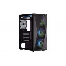ქეისი: 2E Aruba G3313W 5x120mm ARGB ATX Gaming PC Case Black - 2E-G3313B