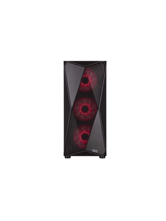 ქეისი: 2E Aruba G3313W 5x120mm ARGB ATX Gaming PC Case Black - 2E-G3313B