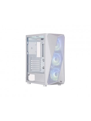 ქეისი: 2E Aruba G3313W 5x120mm ARGB ATX Gaming PC Case White - 2E-G3313W