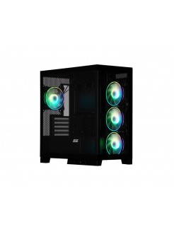 ქეისი: 2E FANTOM GK701B 4x120mm ARGB Fans Mini Tower Black - 2E-GK701B