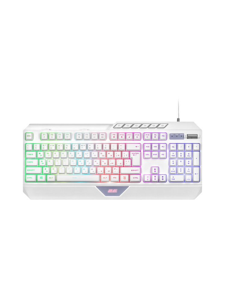 კლავიატურა: 2E KG315 RGB Gaming Keyboard White - 2E-KG315UWT