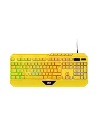 კლავიატურა: 2E KG315 RGB Gaming Keyboard Yellow - 2E-KG315UYW