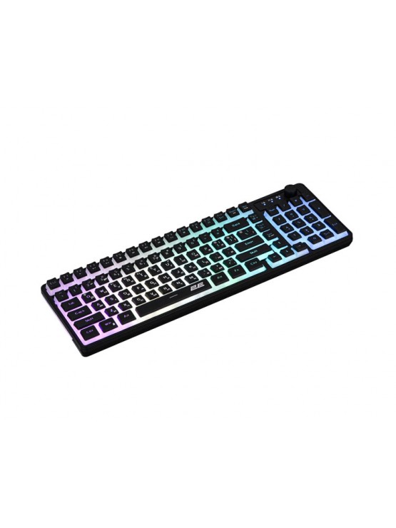 კლავიატურა: 2E KG390 Wireless RGB Gaming Keyboard Black - 2E-KG390UBK-WL