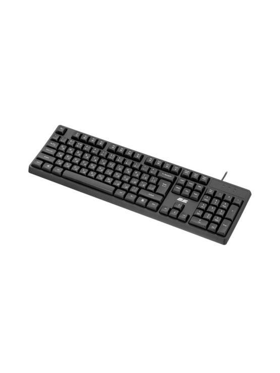 კლავიატურა: 2E KS131 Wired Membrane keyboard Black - 2E-KS131UB_UA