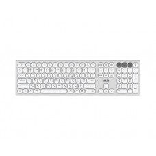 კლავიატურა: 2E KS270 Scissor Wireless Keyboard White/Silver - 2E-KS270WBWH